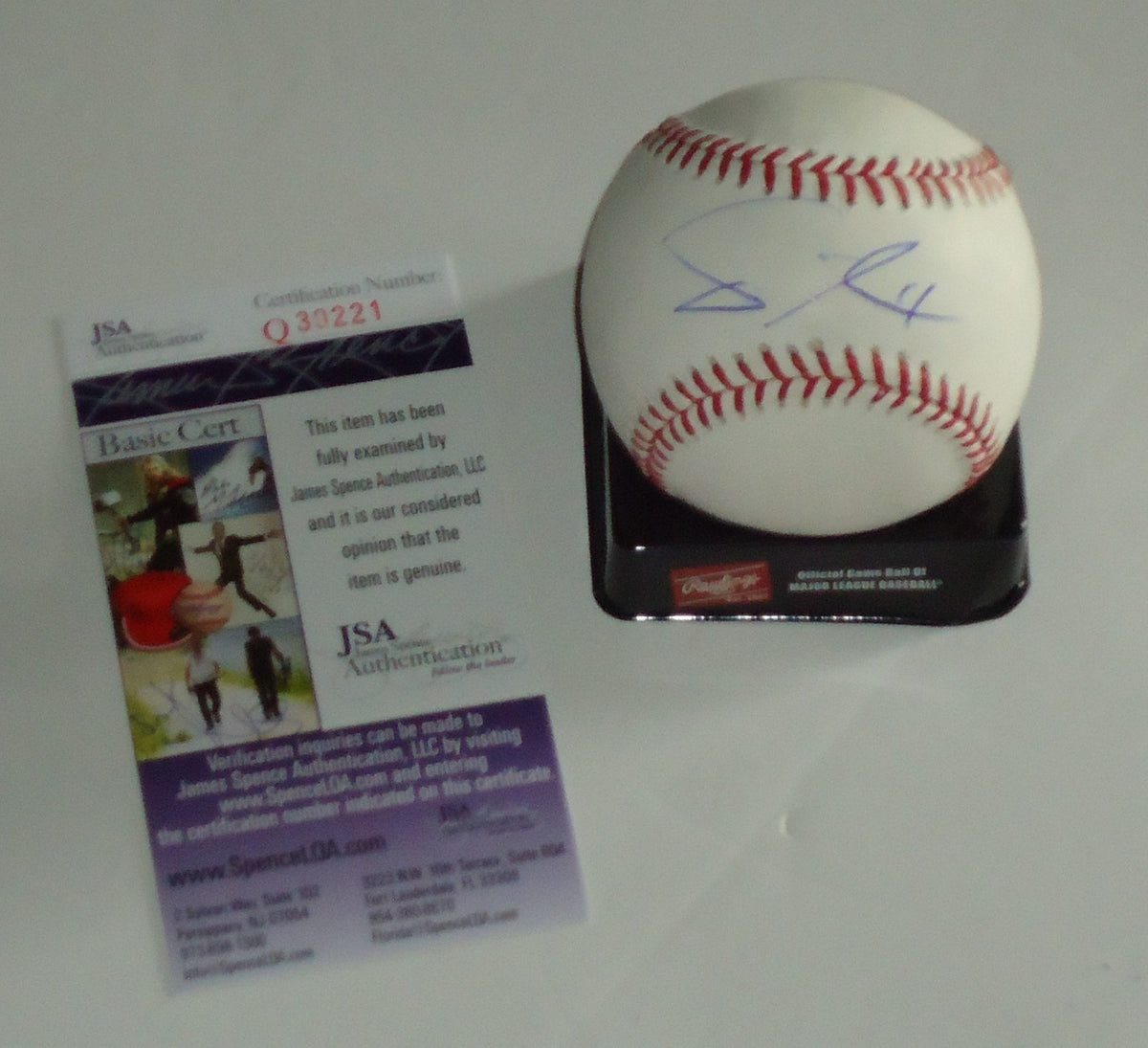 Yu Darvish signed OML baseball (CHICAGO CUBS) JSA Authenticated Q30221