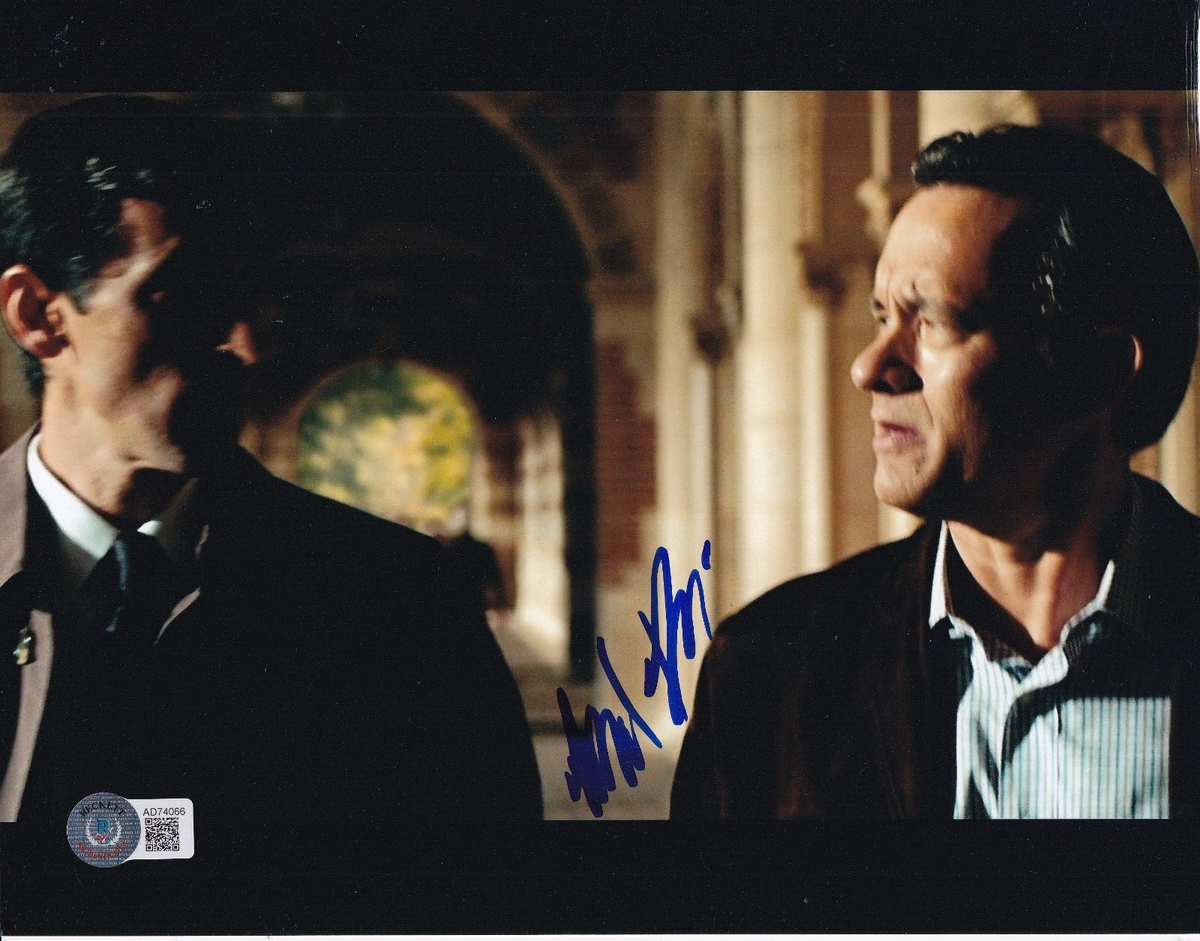 DAVID PASQUESI signed (ANGELS &DEMONS) Movie 8X10 photo BECKETT BAS AD74066