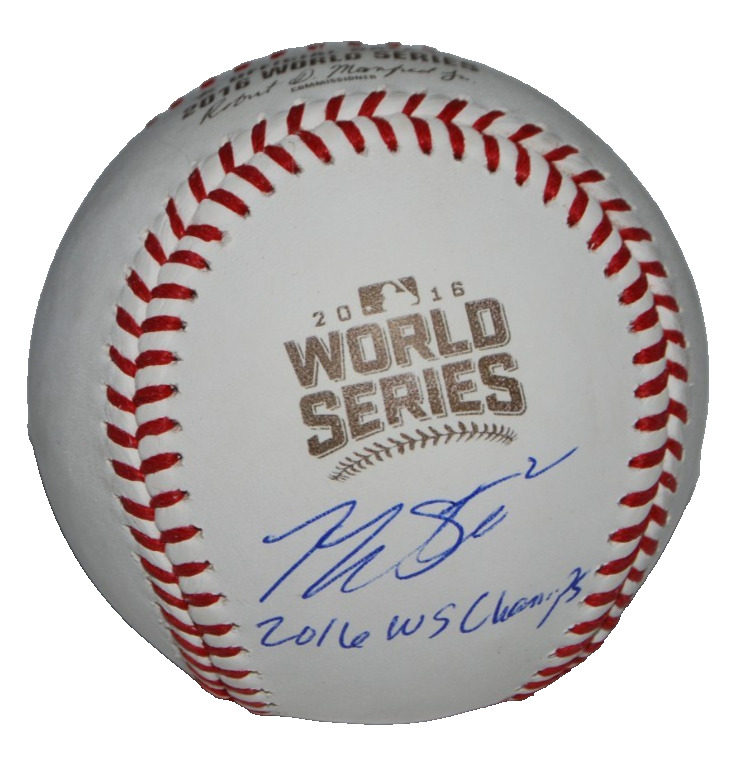 TOMMY LA SELLA signed (CHICAGO CUBS) 2016 World Series OML ball BECKETT BY085913
