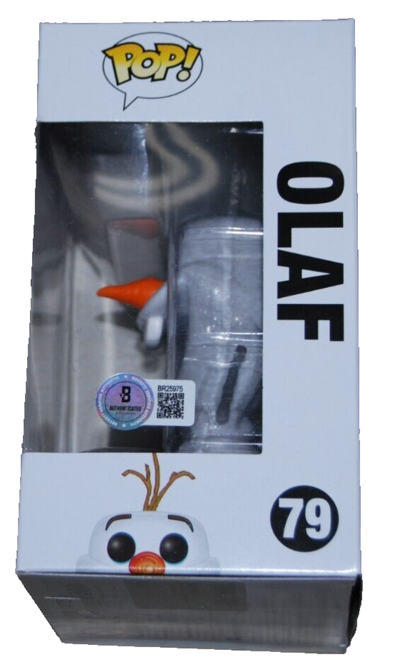 JOSH GAD signed (FROZEN) OLAF Funko pop #79 Exclusive BECKETT BAS BR25975