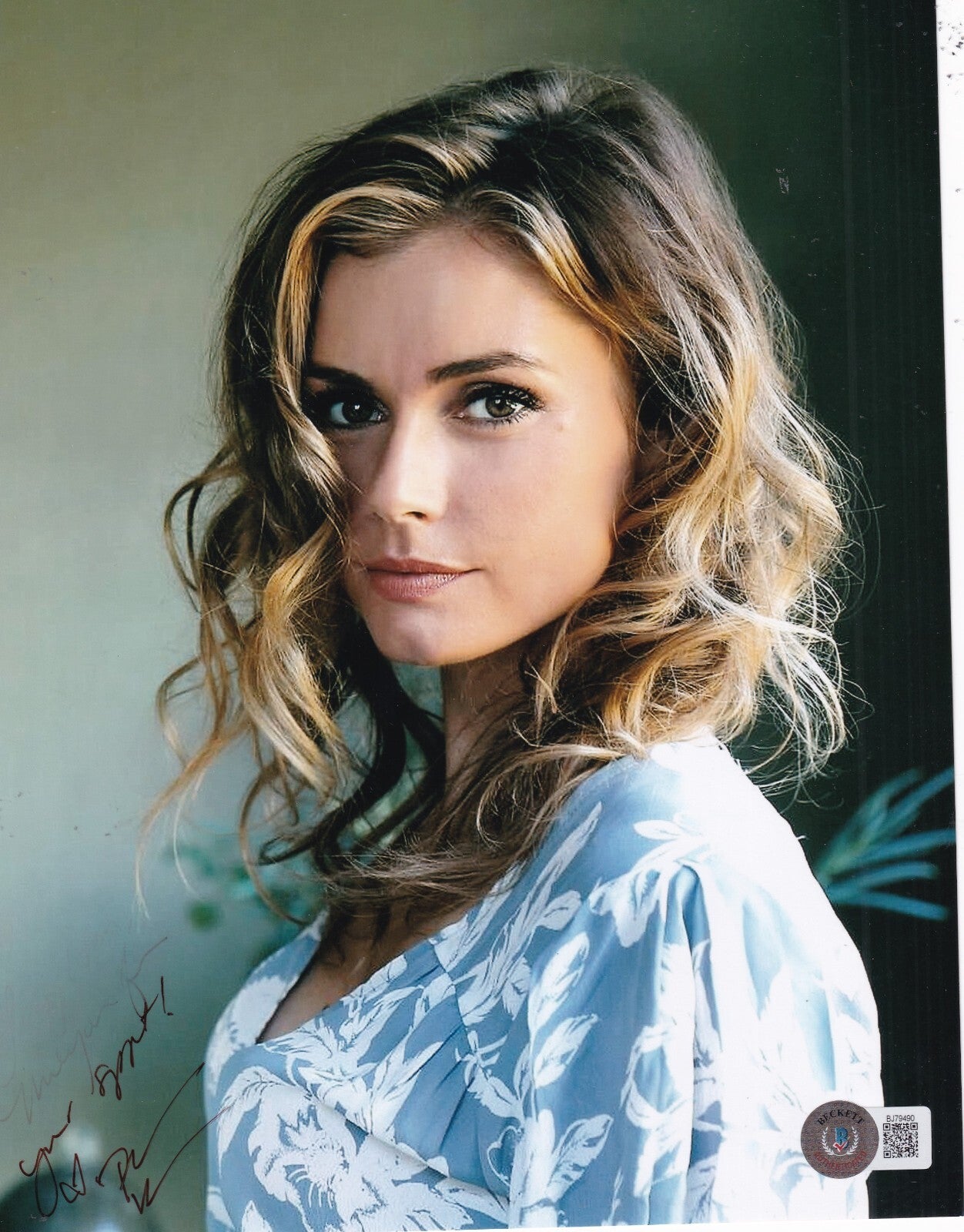 BRIANNA BROWN signed (SPIDER MAN 2) MODEL Actress 8X10 BECKETT BAS BJ79490