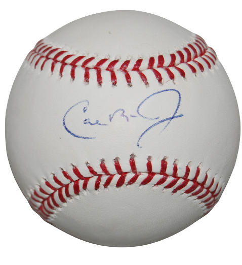 CAL RIPKEN JR signed (BALTIMORE ORIOLES) OML baseball BECKETT BAS AD27329