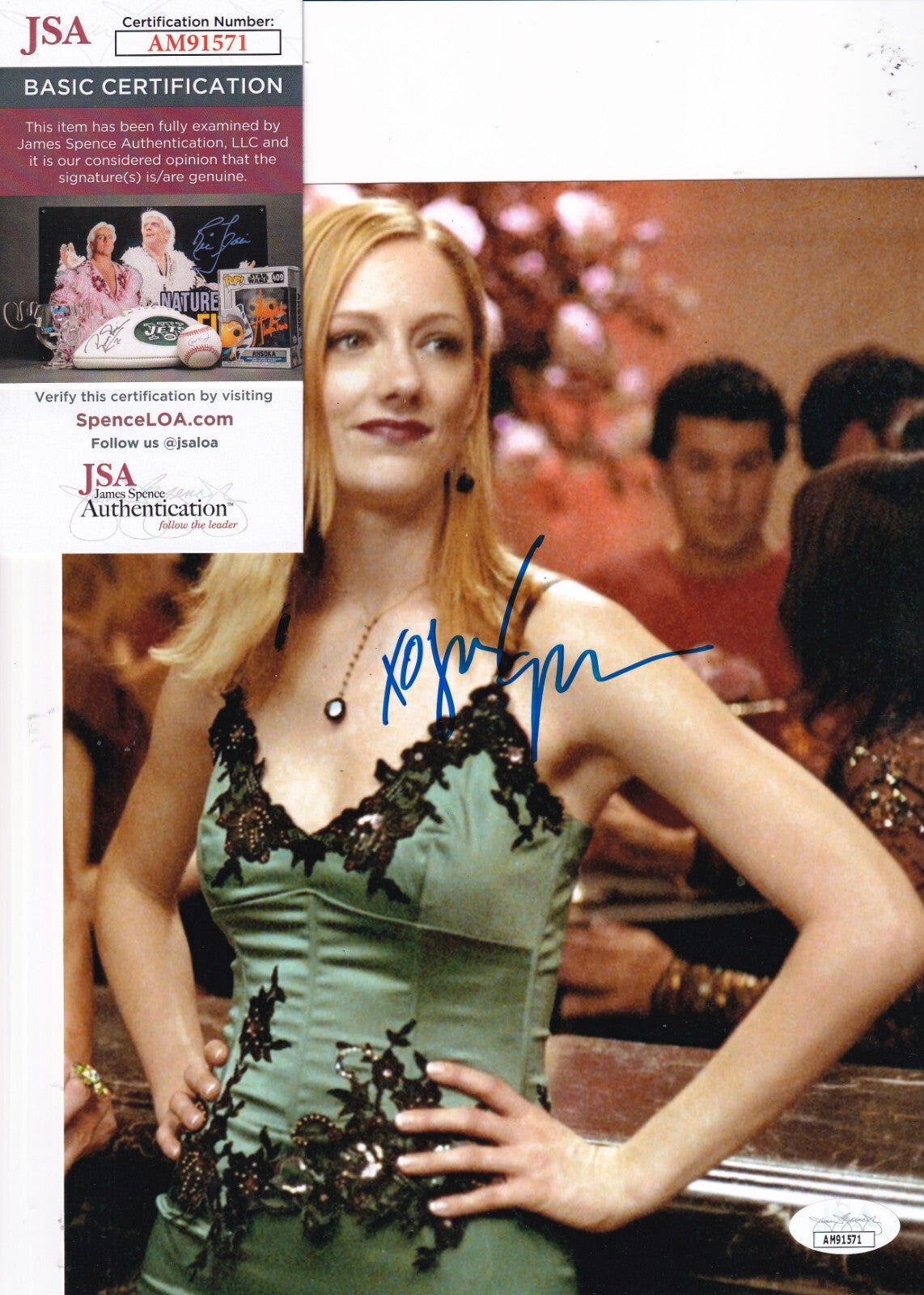 JUDY GREER signed (13 GOING ON 30) Movie Lucy Wyman 8X10 photo JSA COA AM91571