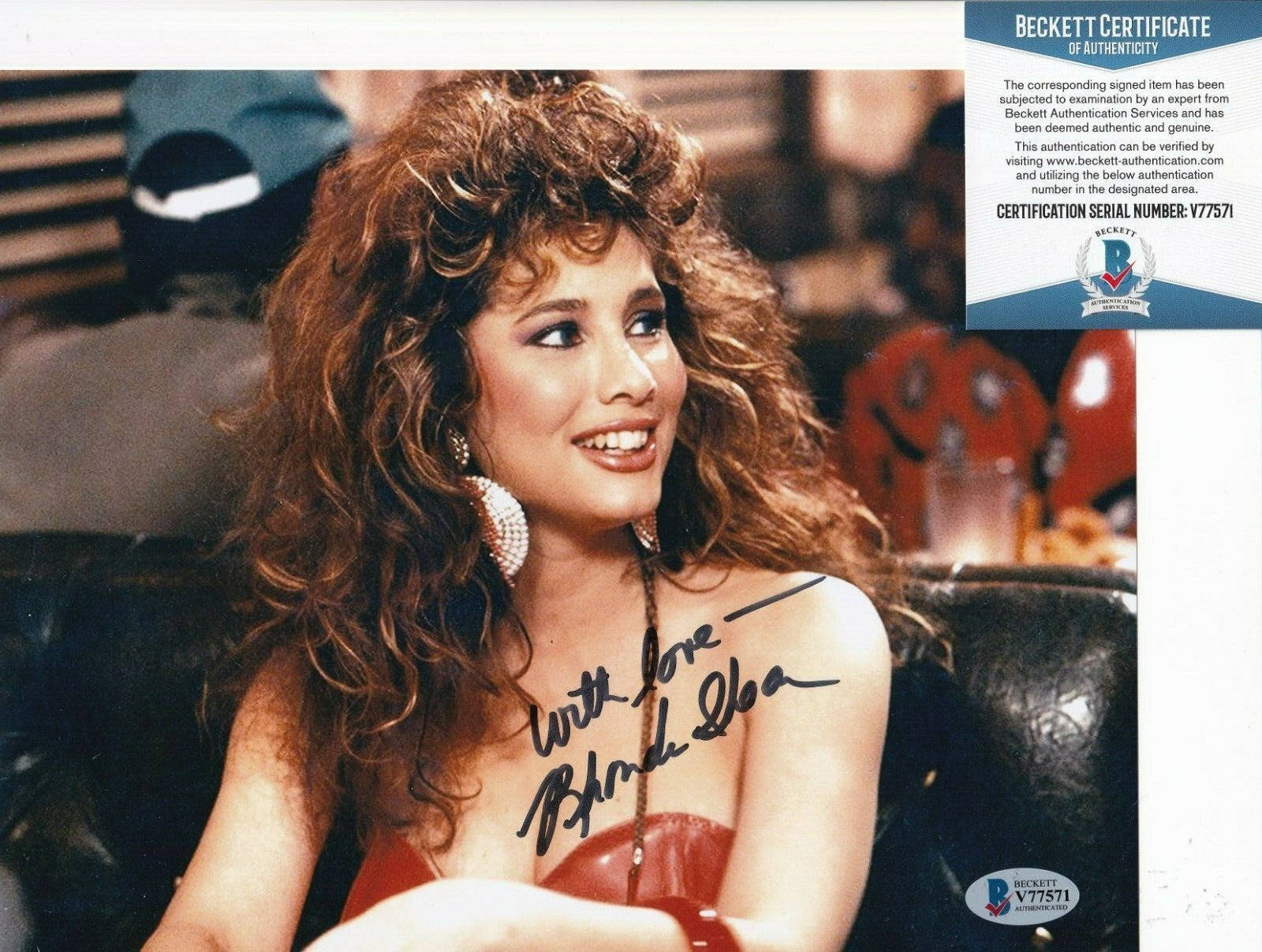 RHONDA SHEAR signed (UP ALL NIGHT) Comedian 8X10 photo BECKETT BAS V77571