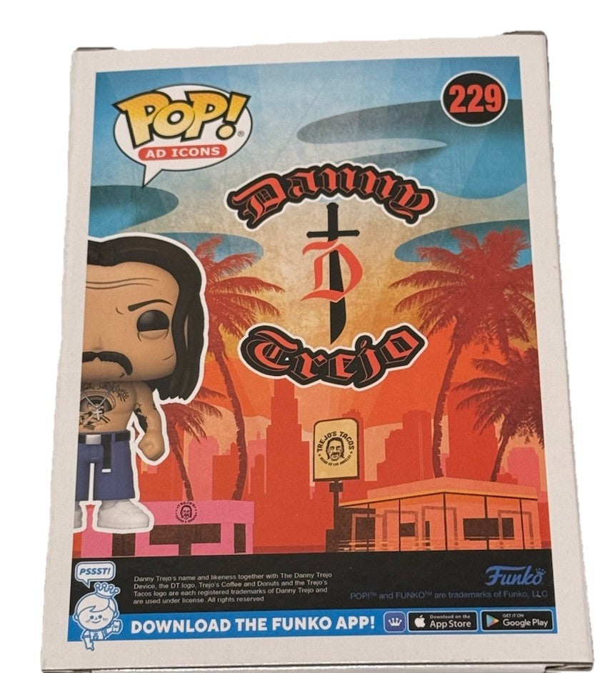 DANNY TREJO signed (POP AD ICONS) autographed #229 Funko Pop BECKETT BAS BU41117