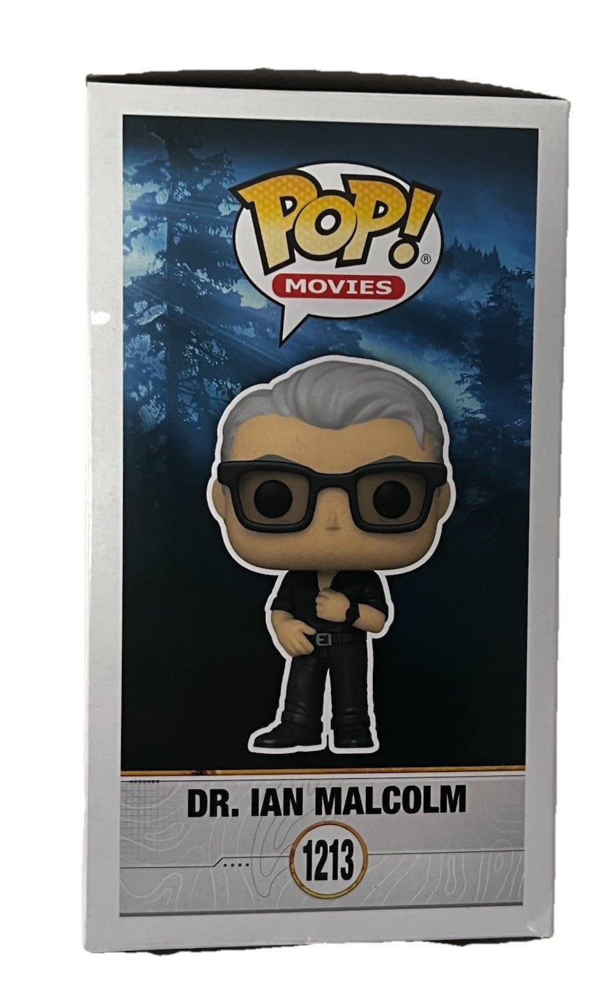 JEFF GOLDBLUM signed (JURRASIC WORLD) #1213 Dr Ian Funko Pop BECKETT BAS BT78240