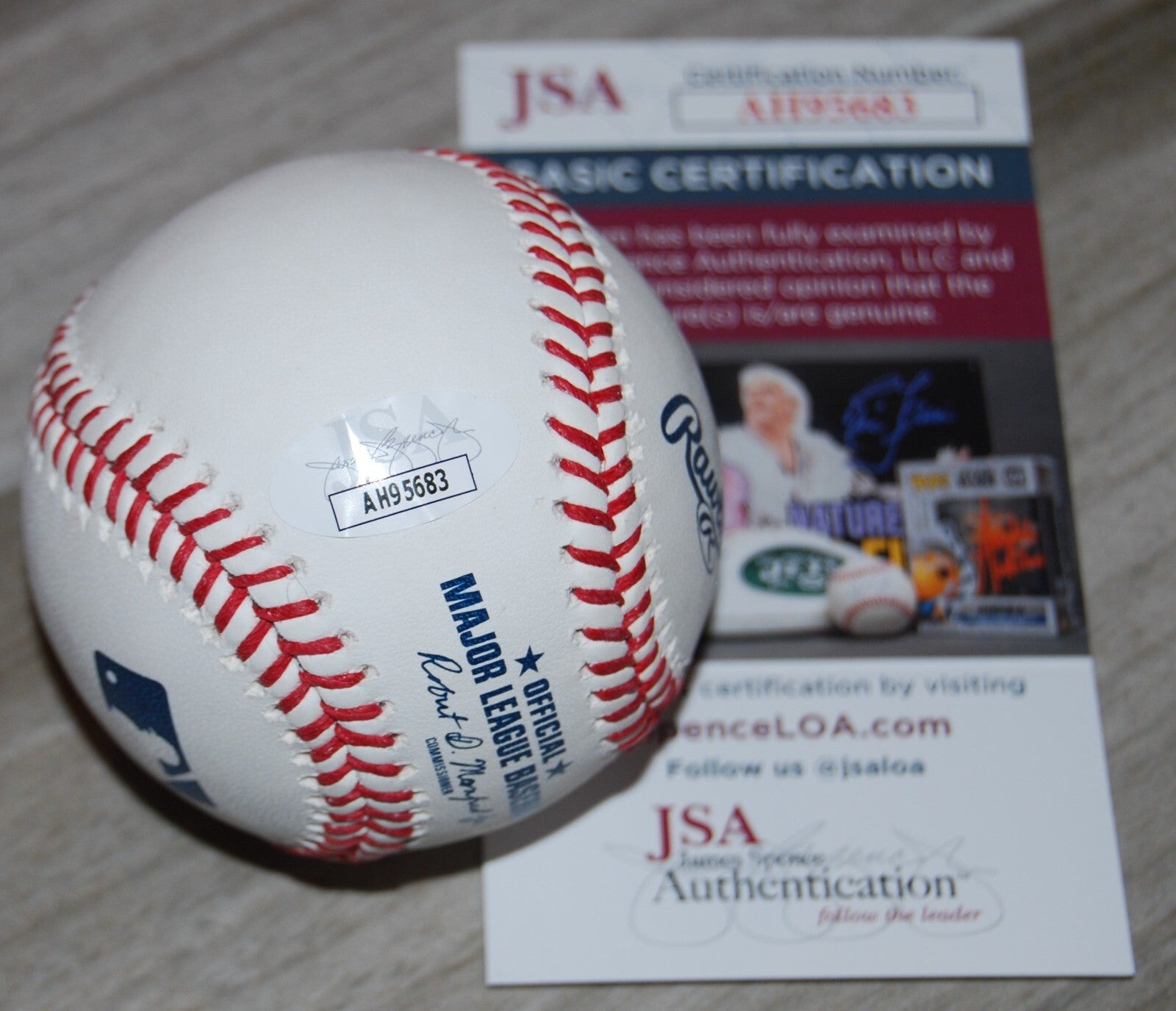 TYLER GENTRY signed (KANSAS CITY ROYALS) Prospect OML baseball JSA COA AH95683