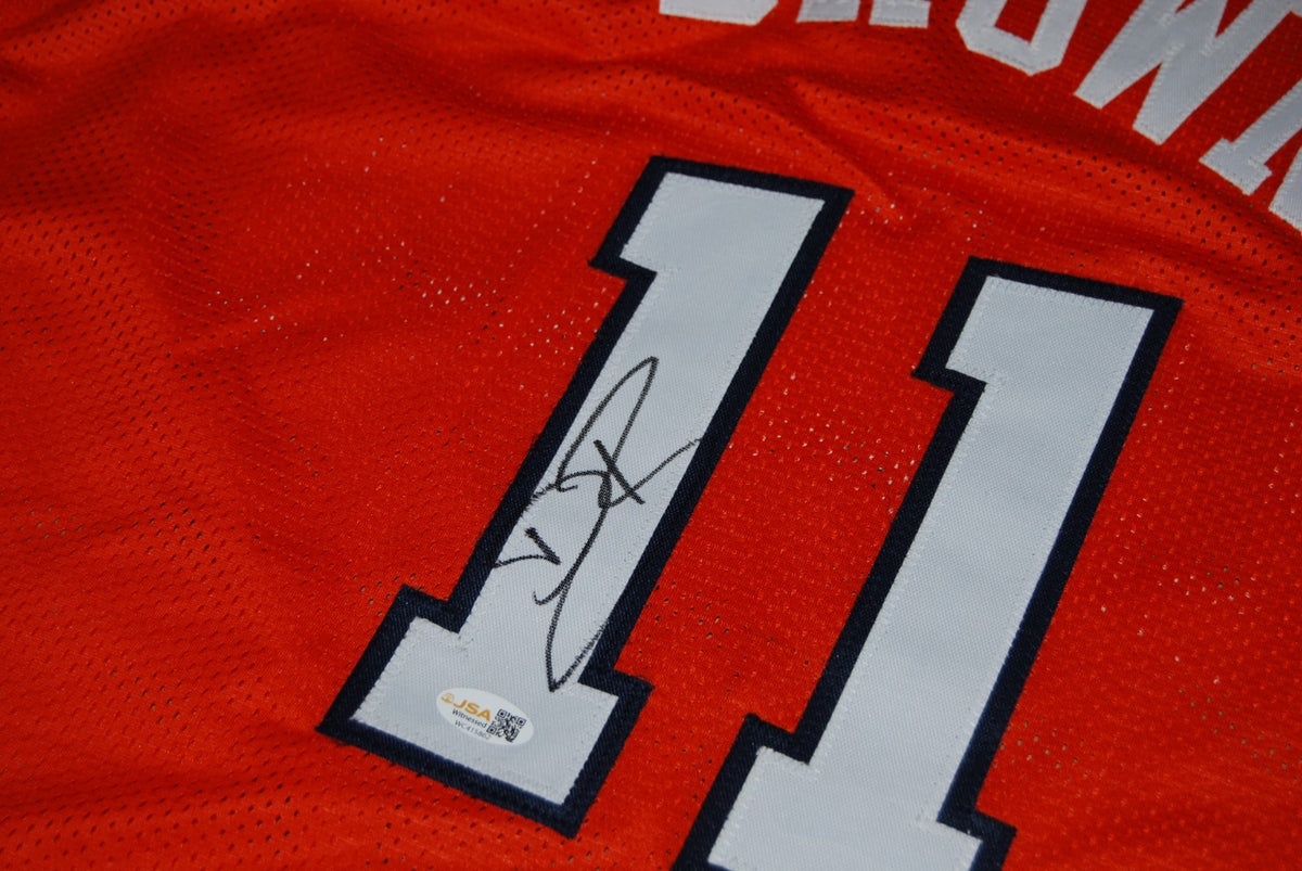 DEE BROWN signed (ILLINOIS FIGHTING ILLINI) basketball jersey JSA WITNESSED