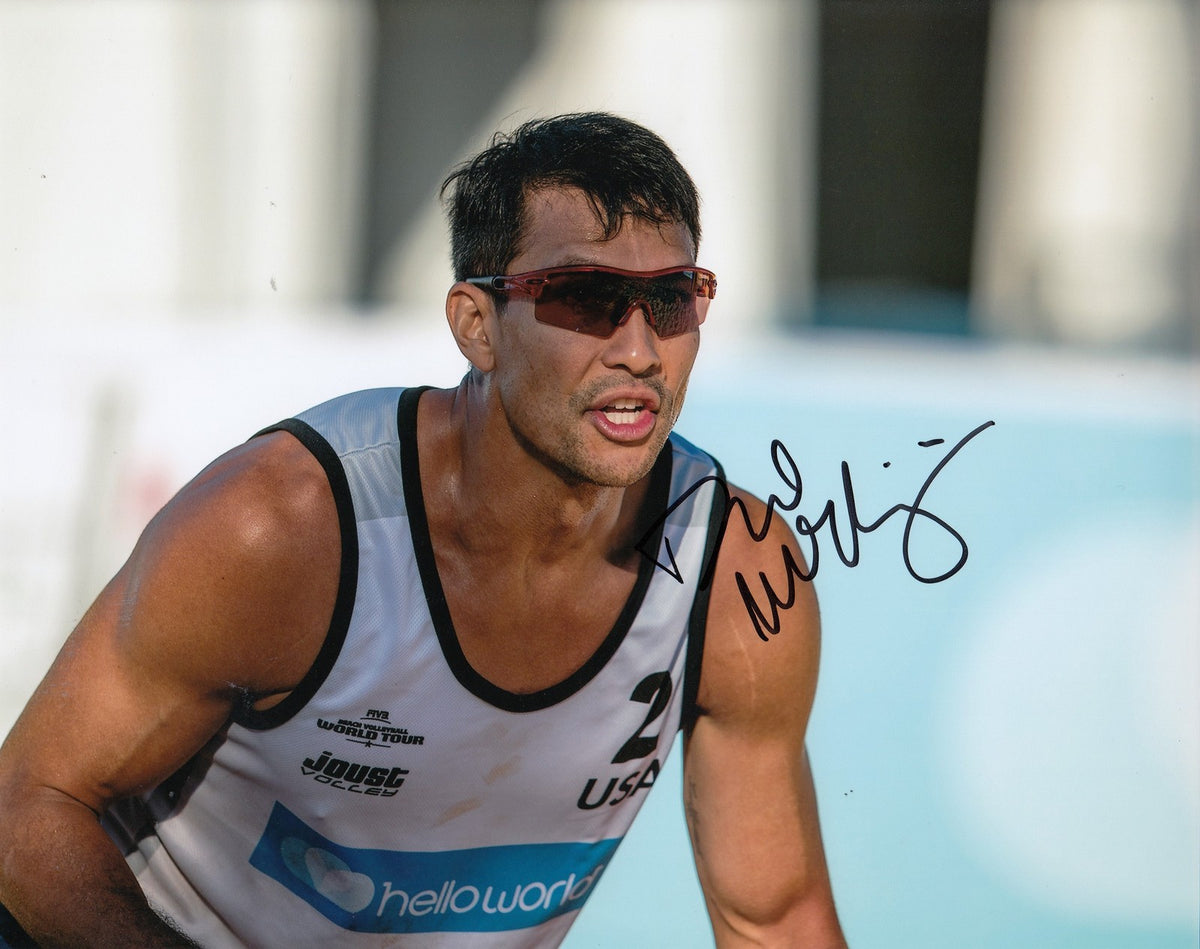 DAVID MCKIENZIE signed (BEACH VOLLEYBALL) 8X10 photo *AVP* OLYMPICS USA W/COA #2