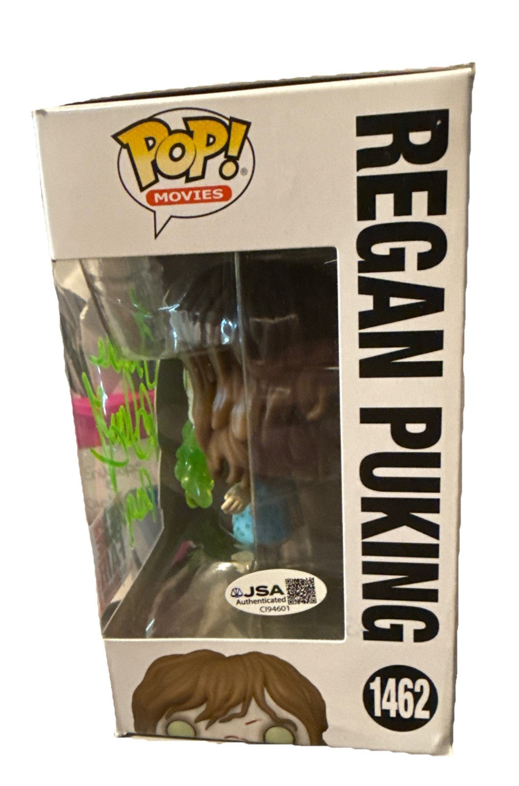 LINDA BLAIR signed (THE EXORCIST) #1462 Regan Puking Funko Pop JSA CI94601
