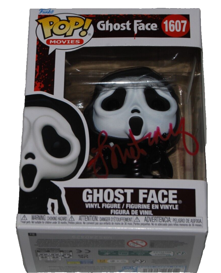 LAURIE METCALF signed (SCREAM) Ghost face 1607 Funko Pop #1176 BECKETT BN71128