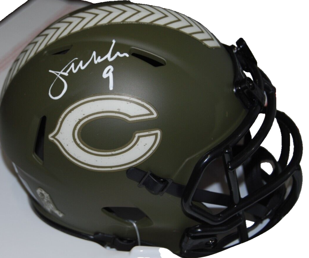 JIM MCMAHON signed (CHICAGO BEARS) Salute mini football helmet PSA/DNA AN42515