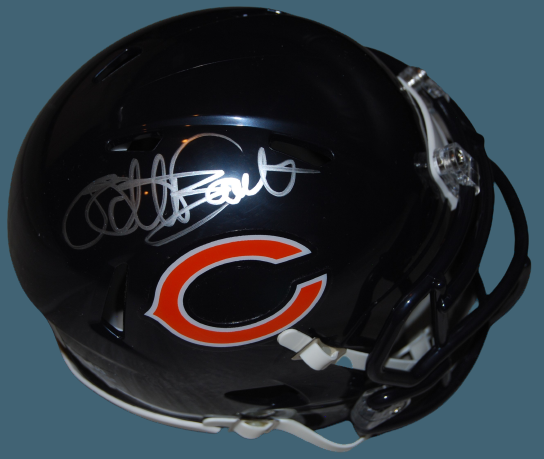 WILLIE GAULT signed (CHICAGO BEARS) mini football helmet BECKETT BAS BG93572