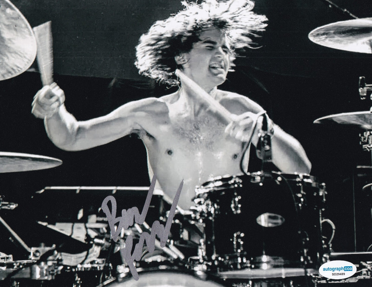 BRANDON PERTZBORN signed (THE OFFSPRING) Music Drummer 8X10 photo ACOA SD29489