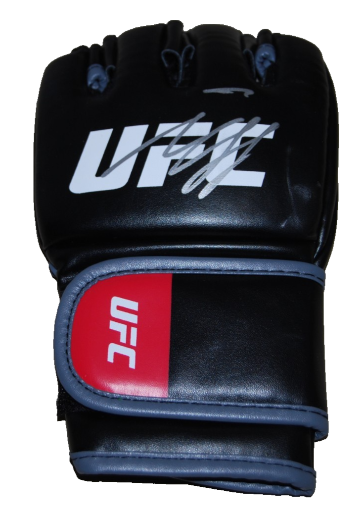 KHAMZAT CHIMAEV signed (UFC) MMA autographed Fighting glove BECKETT BAS BW54035