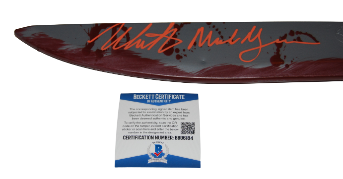 NICK CASTLE signed (HALLOWEEN) Michael Myers (THE SHAPE) knife Beckett BB96184
