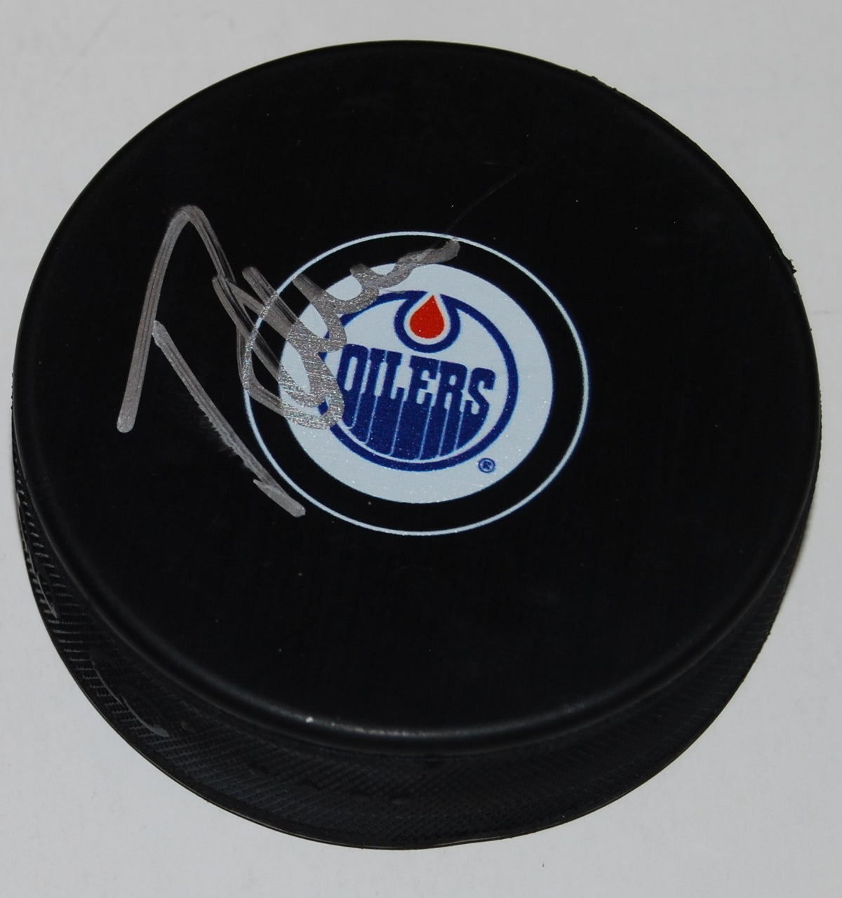 TODD MCLELLAN signed (EDMONTON OILERS) Souvenir autographed hockey Puck W/COA