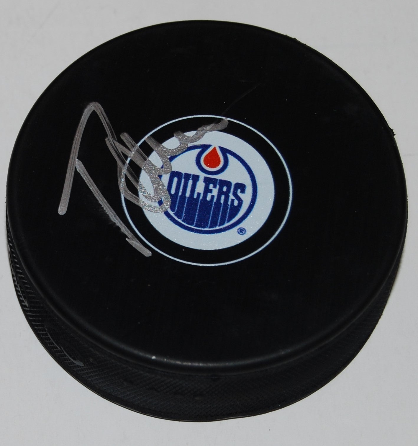 TODD MCLELLAN signed (EDMONTON OILERS) Souvenir autographed hockey Puck W/COA