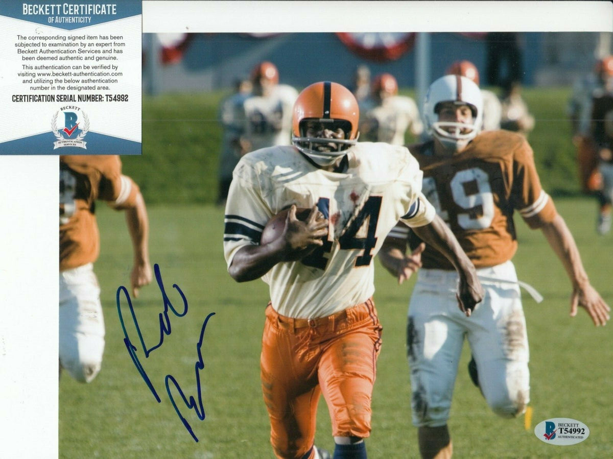 ROB BROWN signed (THE EXPRESS) *Ernie Davis* Movie 8X10 photo BECKETT BAS T54992