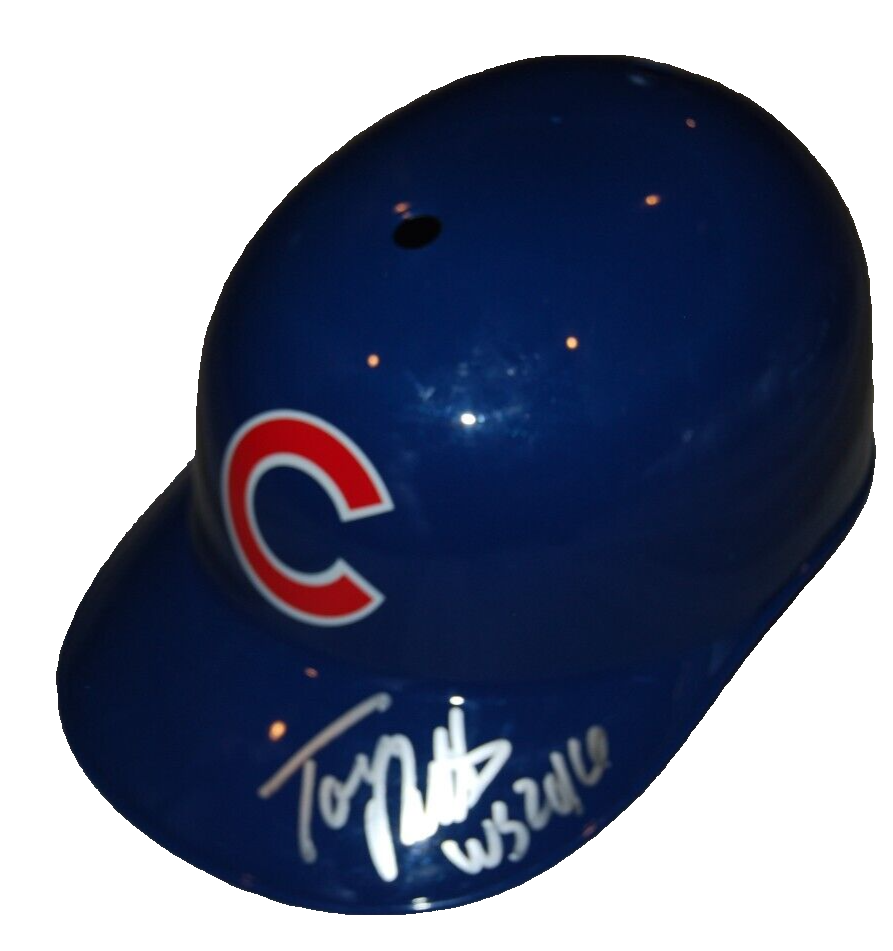 TOM RICKETTS signed (CHICAGO CUBS) souvenir batting helmet PSA/DNA AN39864