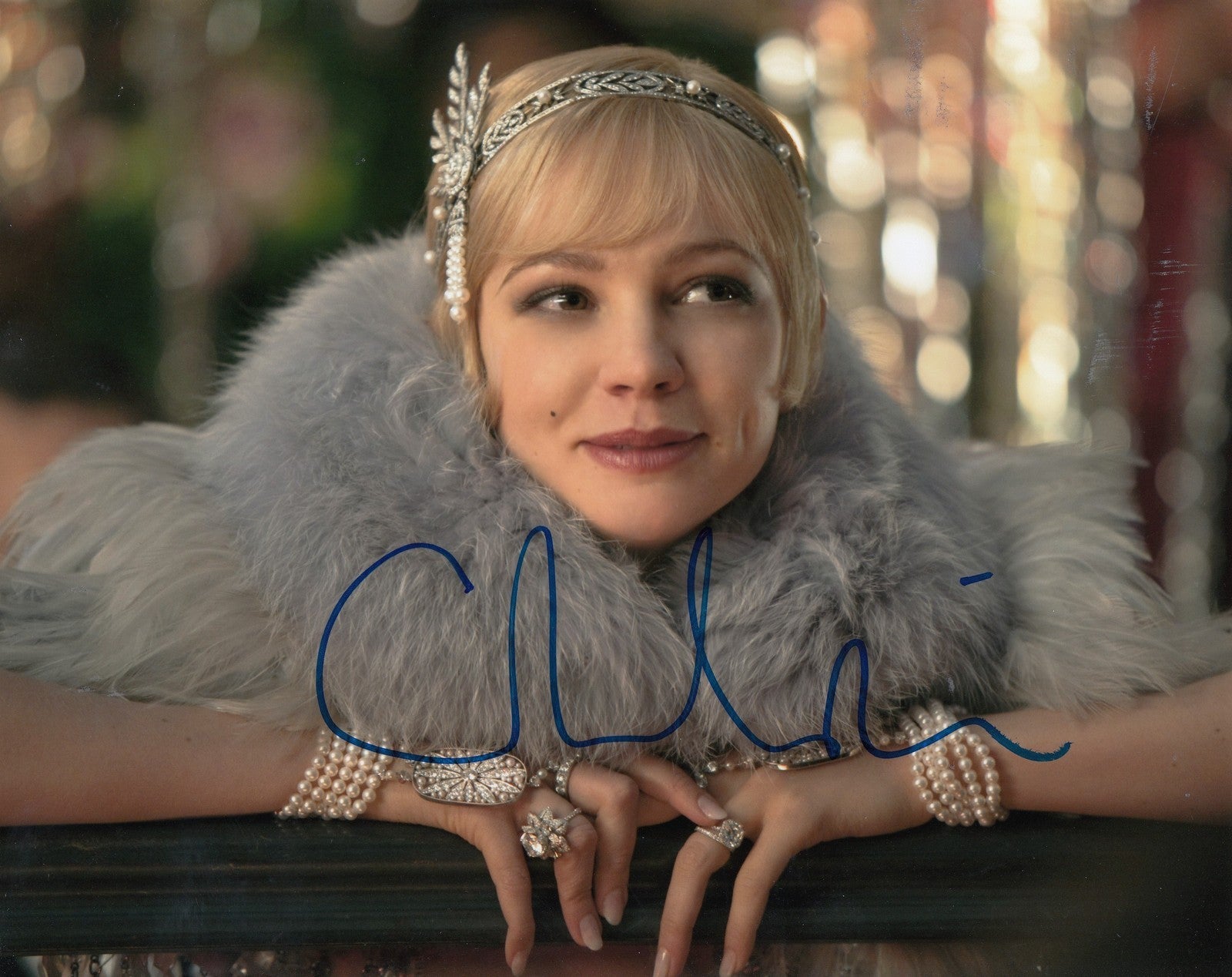 CAREY MULLIGAN signed *THE GREAT GATSBY* 8X10 photo *PROOF* W/COA DAISY #3