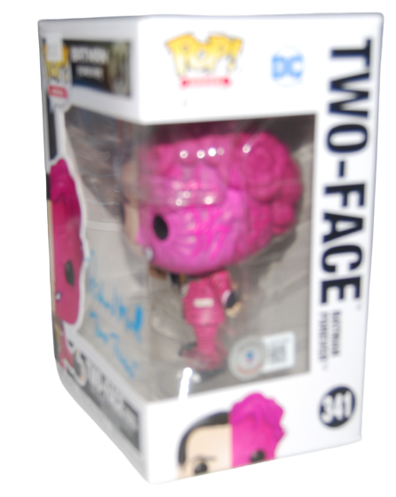 RICHARD MOLL signed (BATMAN) TWO-FACE #341 Funko Pop BECKETT BAS AD27056