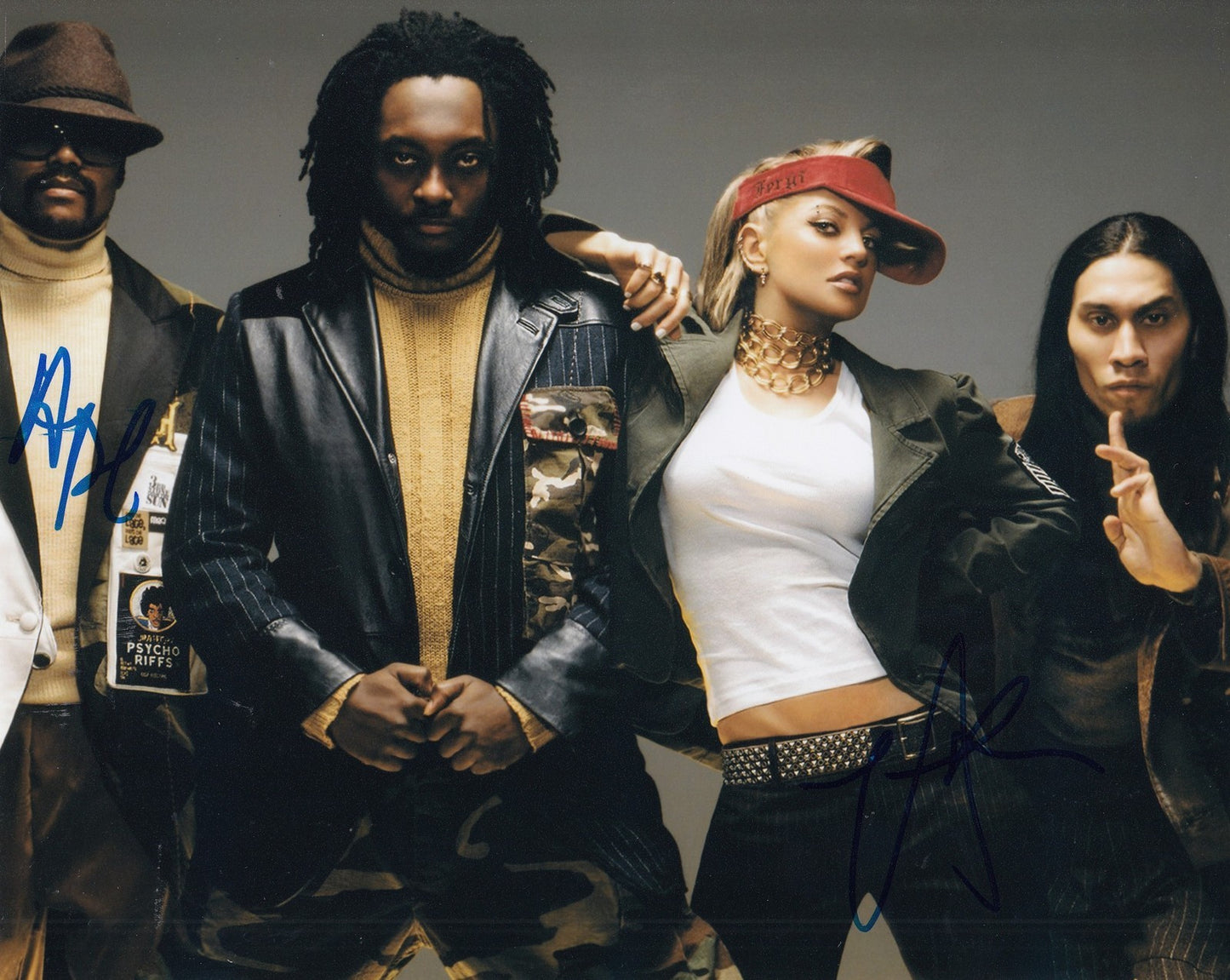TABOO and APL DE AP signed (THE BLACK EYED PEAS) Music 8X10 photo W/COA #6