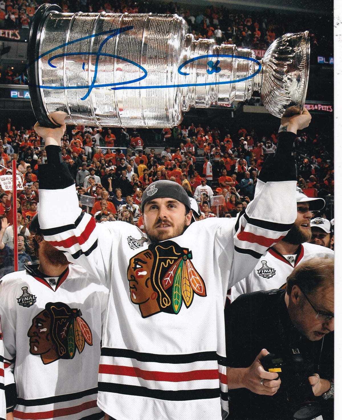 DAVE BOLLAND signed (CHICAGO BLACKHAWKS) autographed HOCKEY 8X10 photo W/COA