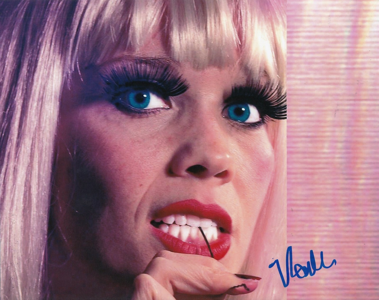 VIRGINIA NEWCOMB signed (THE ATONING) actress 8x10 autographed photo W/COA #6