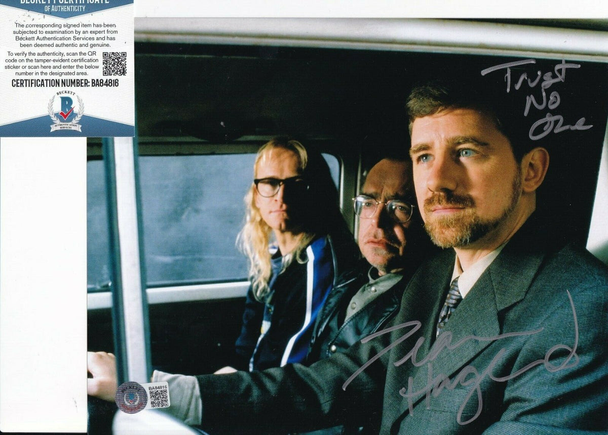 DEAN HAGLUND signed (THE X FILES) Richard Langly 8X10 photo BECKETT BAS BB4816