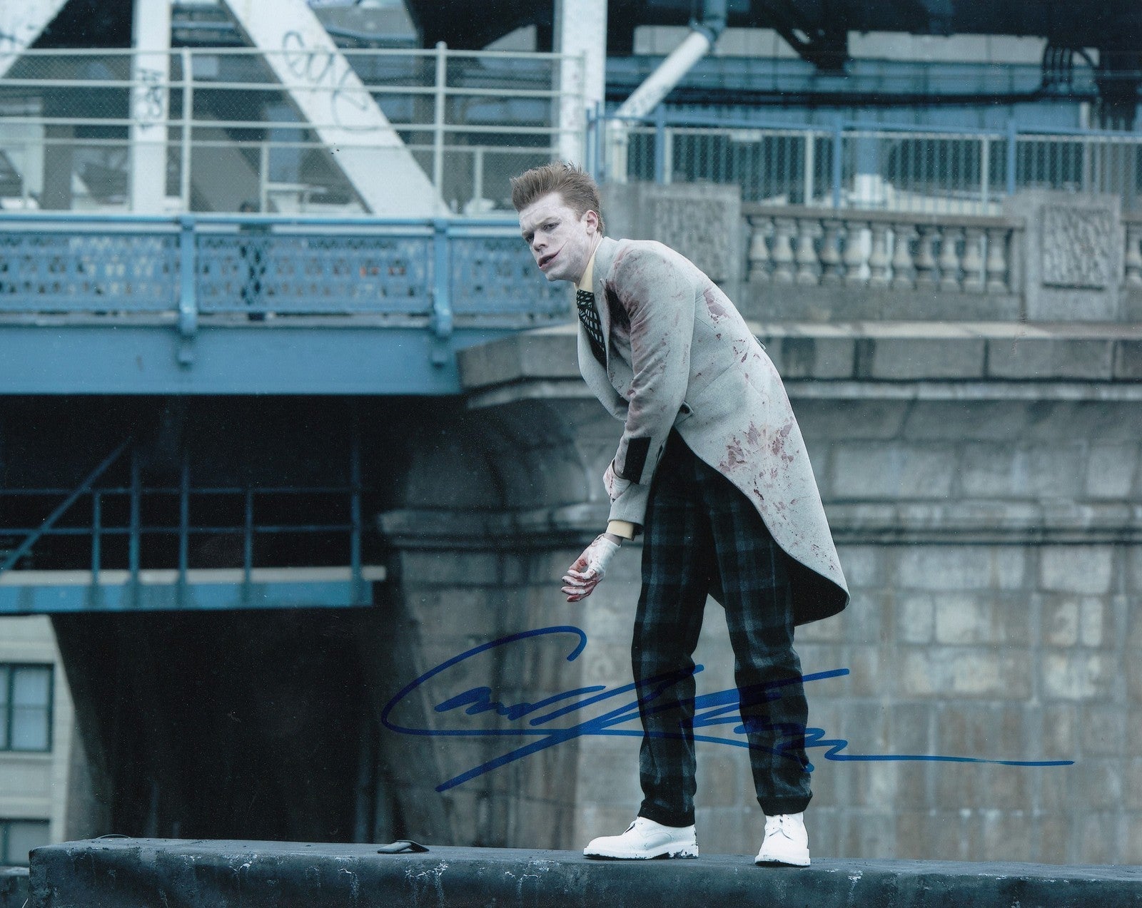 CAMERON MONAGHAN signed *GOTHAM* 8X10 photo Jerome Valeska PROOF JOKER W/COA #M6