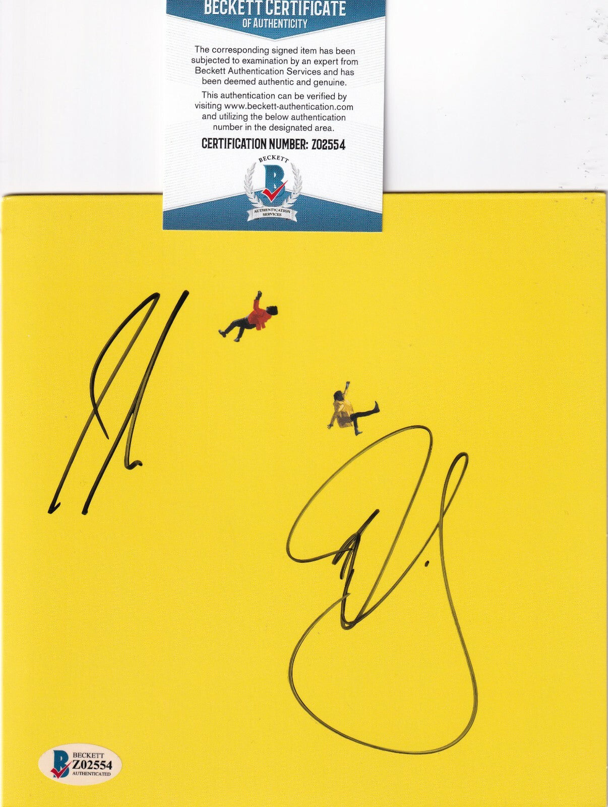 DAN + SHAY Signed "I Should Probably go to Bed" 7" Vinyl Record Cover BAS Z02554