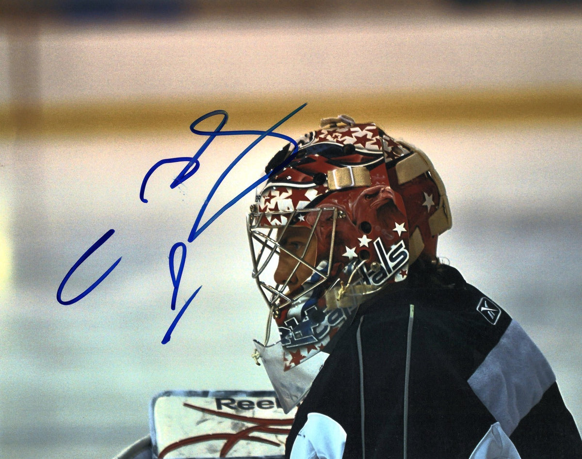 Semyon Varlamov signed 8x10 Photo w/COA Avalanche Coach Washington Capitals