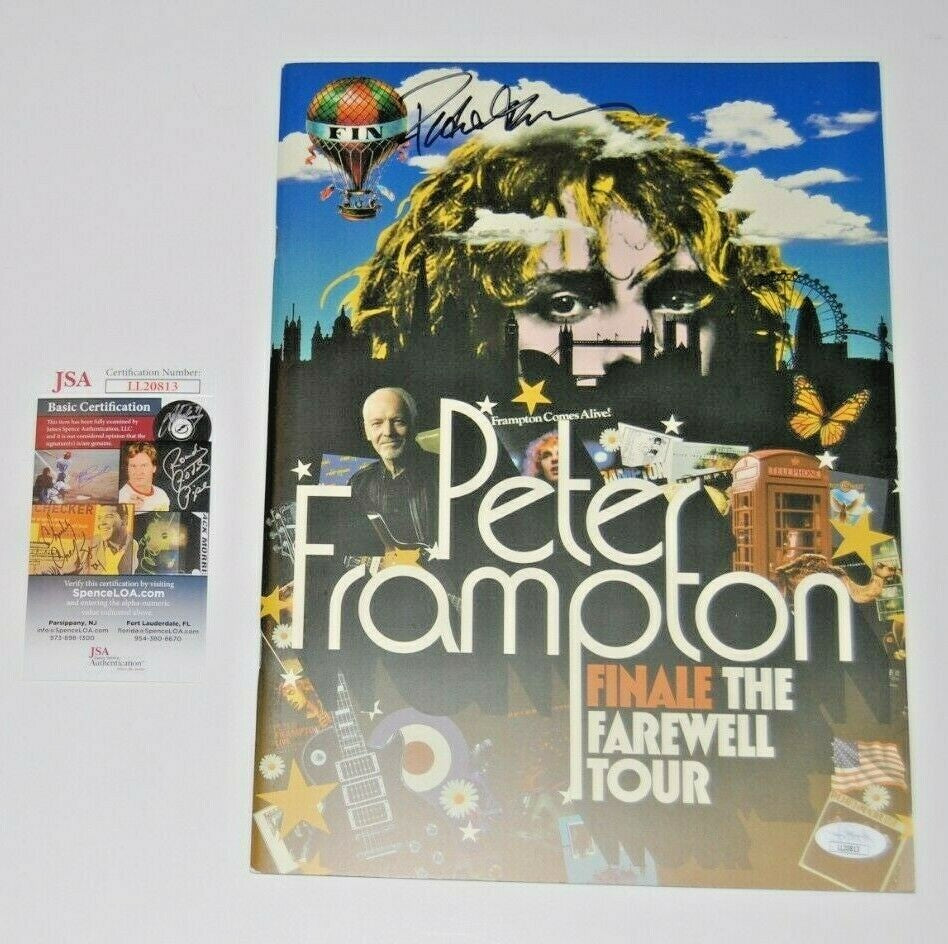 PETER FRAMPTON signed (FINALE THE FAREWELL TOUR) program JSA Authenticated