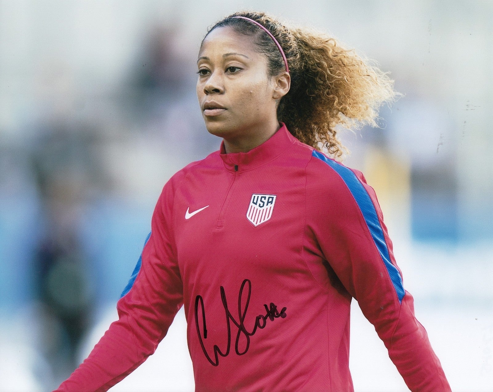 CASEY SHORT signed *CHICAGO RED STARS* SOCCER 8X10 photo (TEAM USA) W/COA #2