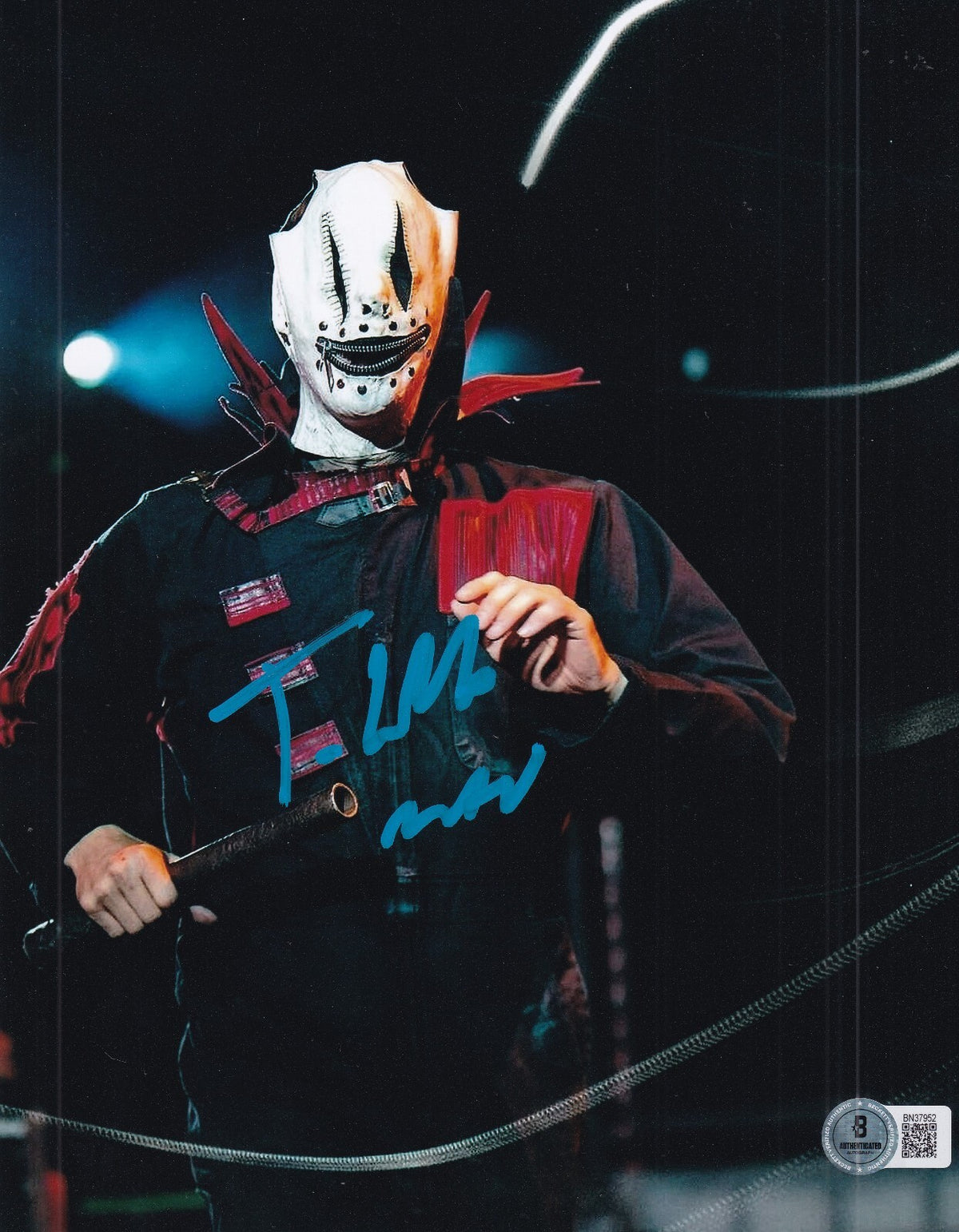MICHAEL PFAFF signed (SLIPKNOT) Tortilla Man music 8X10 photo BECKETT BN37952