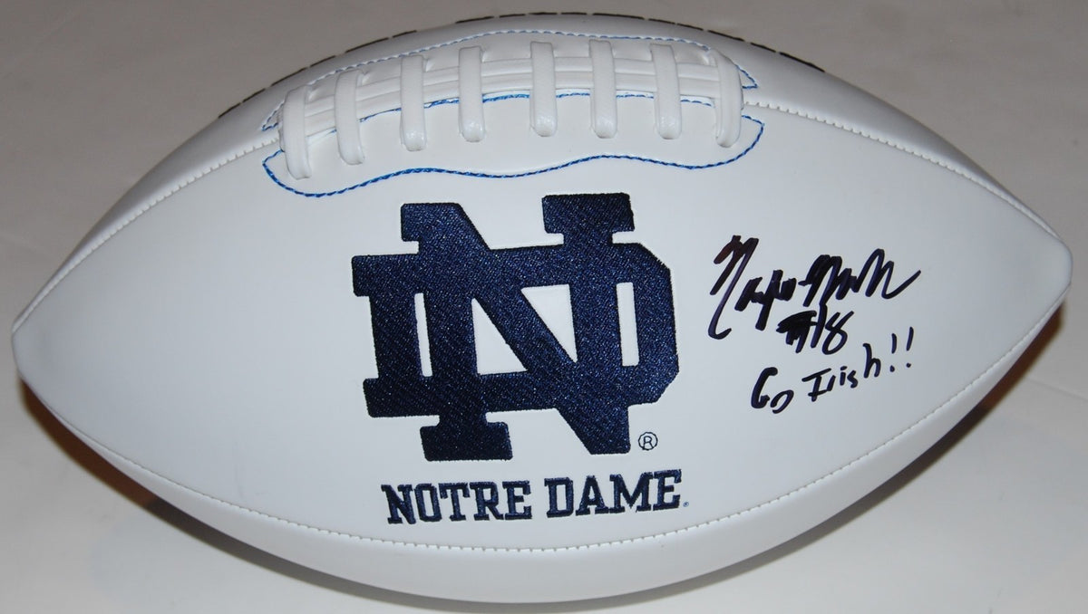 NANA OSAFO-MENSAH signed (NOTRE DAME FIGHTING IRISH) logo F/S football W/COA C