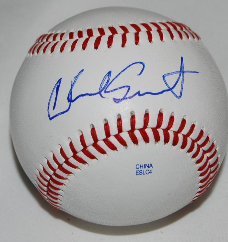 CHAD SMITH signed (RED HOT CHILLI PEPPERS) Minor League baseball BECKETT BW61601