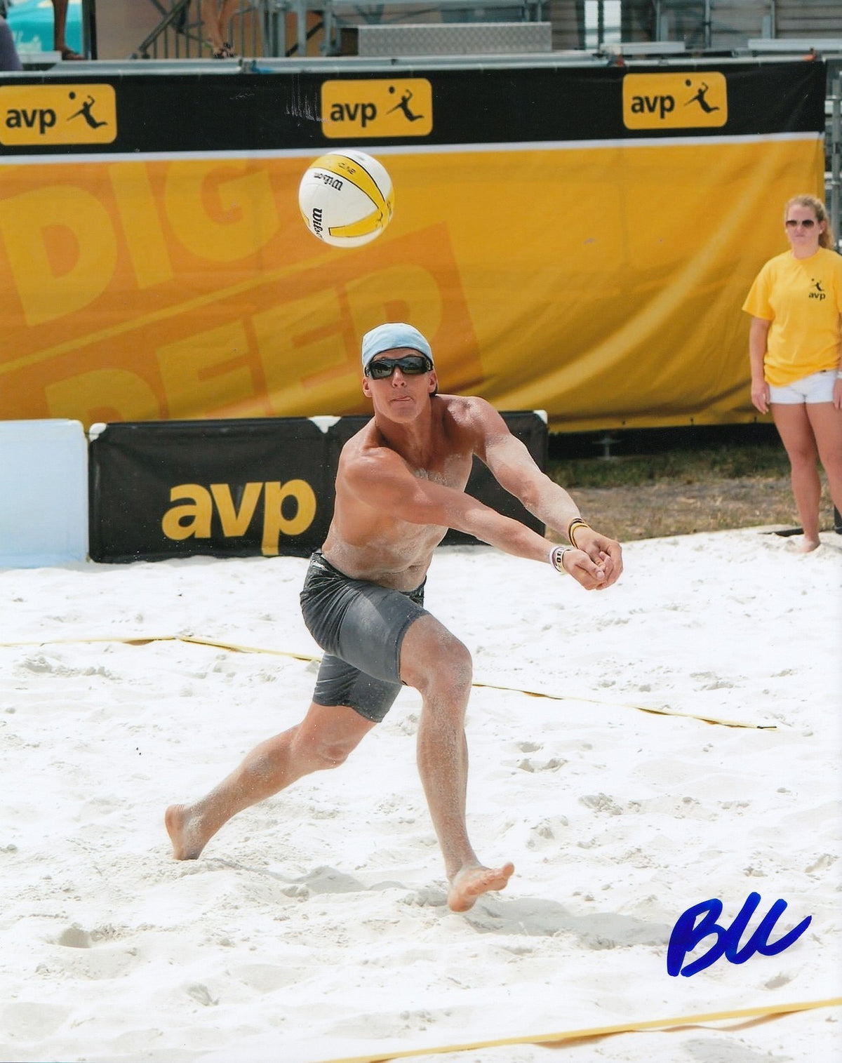MARK BURIK signed (BEACH VOLLEYBALL) 8X10 photo *AVP* OLYMPICS USA W/COA #2