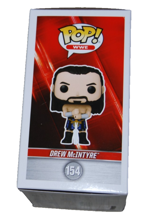 DREW MCINTYRE signed (WWE) Wrestling #154 Smack Down Funko Pop BECKETT BU41130