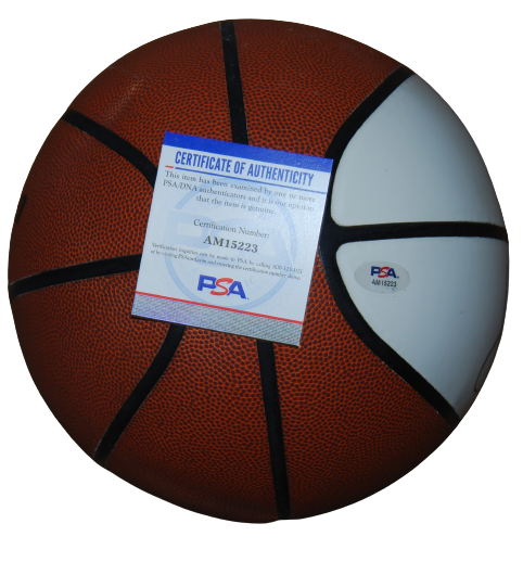 JONQUEL JONES signed (CONNECTICUT SUN) WNBA Logo basketball PSA/DNA AM15223
