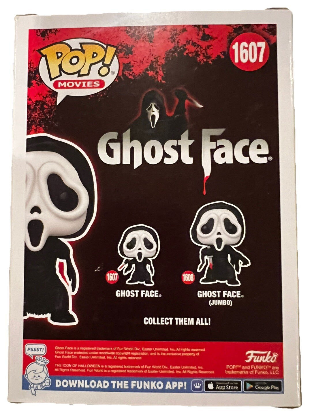 Skeet Ulrich signed (SCREAM) Ghost face #1607 Funko Pop BECKETT BAS BP09694