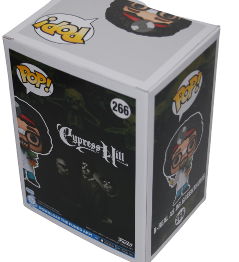 B-REAL signed (DR GREENTHUMB) #266 Funko Pop Cypress Hill BECKETT BAS BH014001
