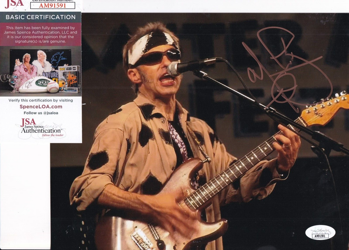 NILS LOFGREN signed (SPRINGSTEEN E-STREET BAND) Music 8X10 photo JSA COA AM91591