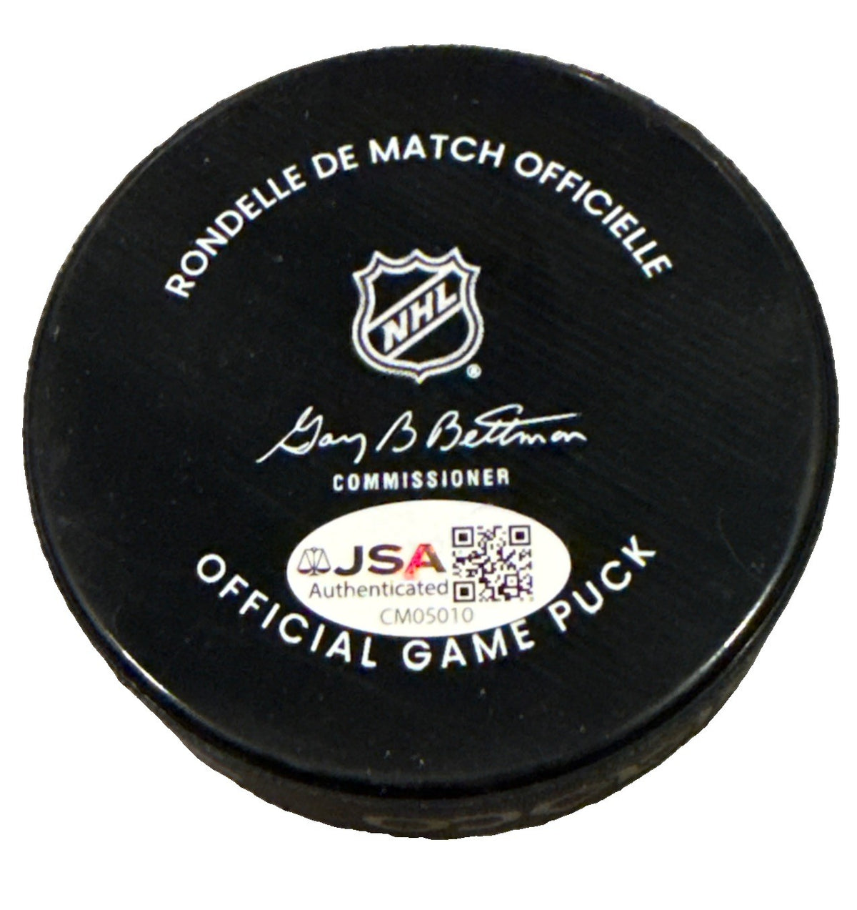 SERGEI MURASHOV signed (PITTSBURGH PENGUINS) hockey game puck JSA CM05010