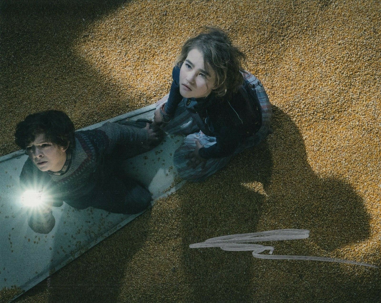 NOAH JUPE signed (A QUIET PLACE) Movie 8X10 photo *Marcus Abbott* W/COA #5