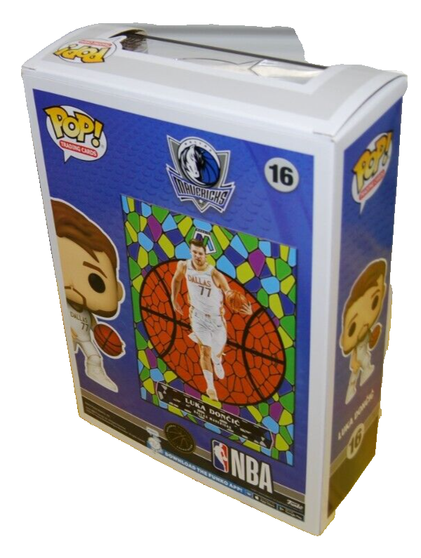 LUKA DONCIC signed (DALLAS MAVERICKS) Mosaic FUNKO POP #16 BECKETT AE47136