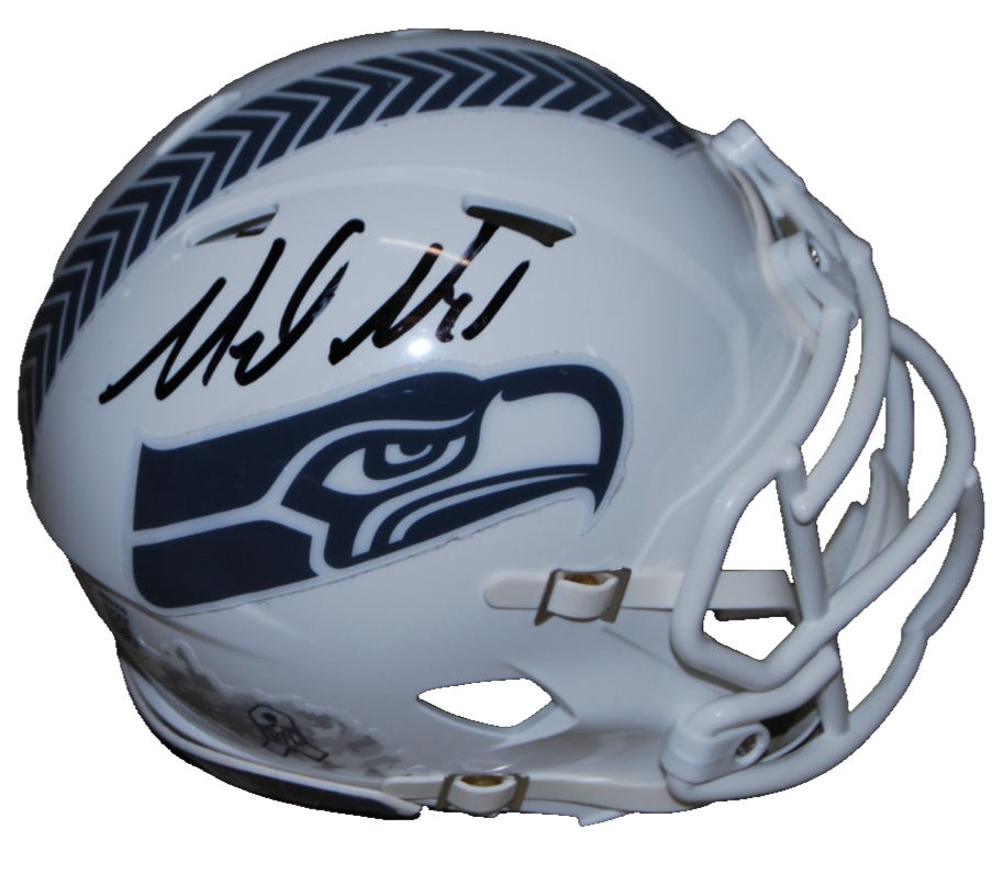 MIKE MACDONALD signed (SEATTLE SEAHAWKS) mini football helmet BECKETT BW07870