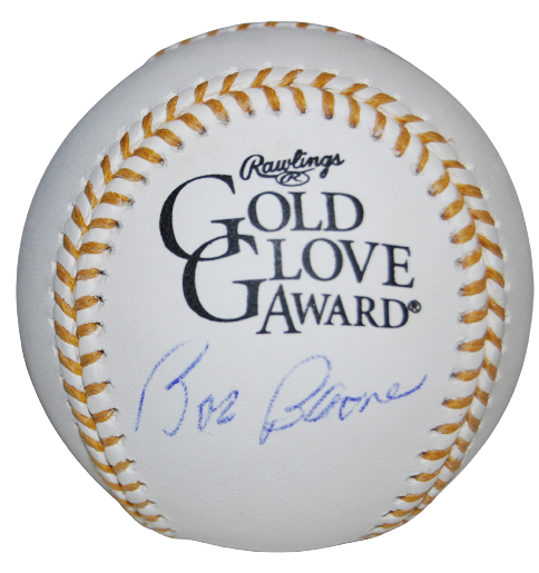 BOB BOONE signed (PHILADELPHIA PHILLIES) Gold Glove OML baseball BAS BH15404