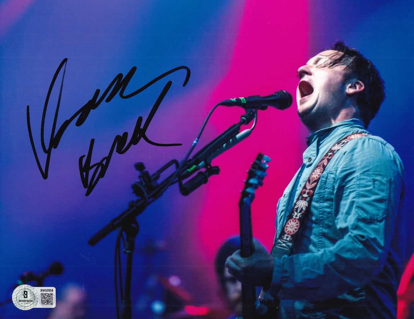 ISAAC BROCK signed (MODEST MOUSE) Lead Singer 8X10 photo BECKETT BAS BW52058
